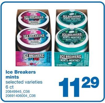 Wholesale Club Ice breakers mints, 6 ct offer