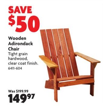Home Hardware Wooden adirondack chair offer