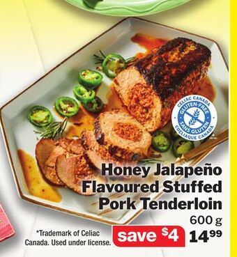 M & M Food Market Honey jalapeño flavoured stuffed pork tenderloin offer