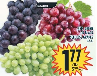 Marché Adonis Red, green or black seedless grapes offer