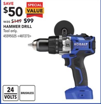 RONA Kobalt hammer drill offer