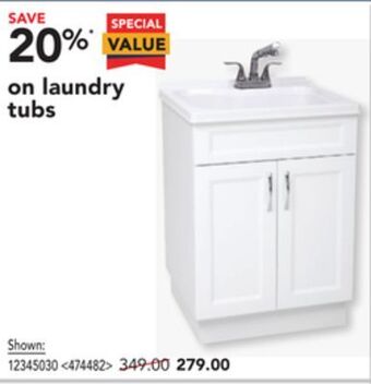 RONA Laundry tubs offer