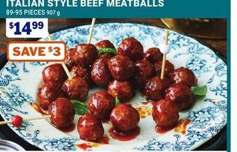 M & M Food Market Italian style beef meatballs offer