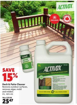 Home Hardware Deck & patio cleaner offer