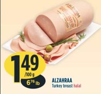 Marché Adonis Alzahraa turkey breast halal offer