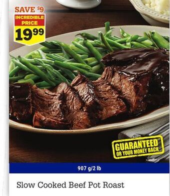 M & M Food Market Slow cooked beef pot roast offer
