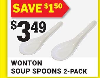 M & M Food Market Wonton soup spoons 2-pack offer