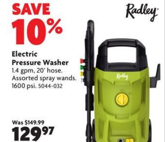 Home Hardware Electric pressure washer offer