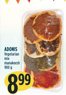 Marché Adonis Adonis vegetarian mix manakeesh offer