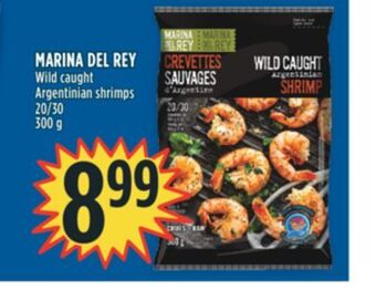 Marché Adonis Marina del rey wild caught argentinian shrimps offer