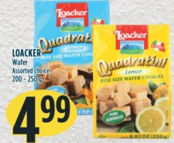 Marché Adonis Loacker wafer offer