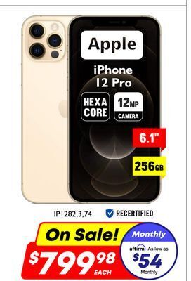 Factory Direct Apple iphone 12 pro offer