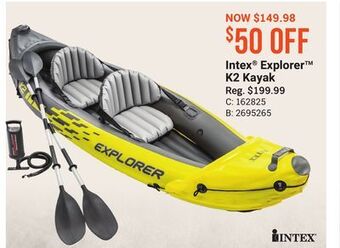 Bass Pro Intex® explorer k2 kayak offer