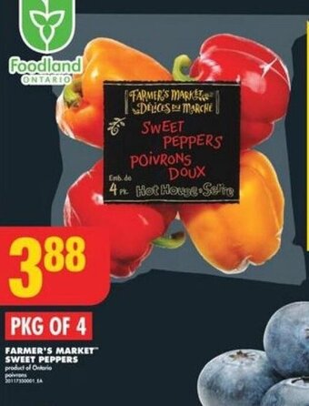 No Frills FARMER'S MARKET SWEET PEPPERS offer