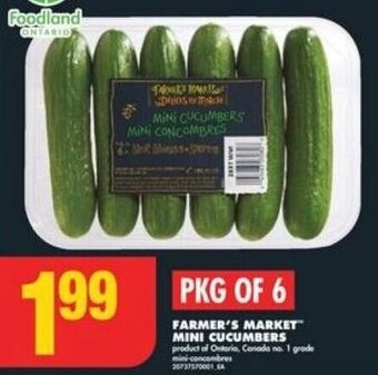 No Frills FARMER'S MARKET MINI CUCUMBERS offer