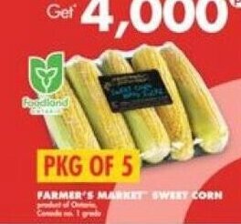 No Frills FARMER'S MARKET SWEET CORN PKG OF 5 offer