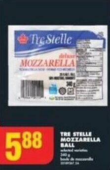 No Frills TRE STELLE MOZZARELLA BALL offer