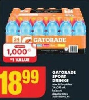No Frills GATORADE SPORT DRINKS offer