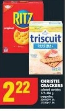 No Frills CHRISTIE CRACKERS offer