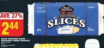 No Frills BLACK DIAMOND SLICES PROCESSED CHEESE PRODUCT 410g offer