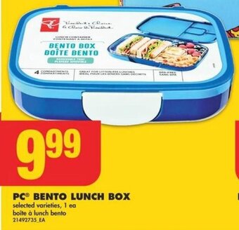 No Frills PC® BENTO LUNCH BOX offer