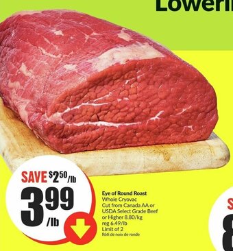 FreshCo Eye of Round Roast offer