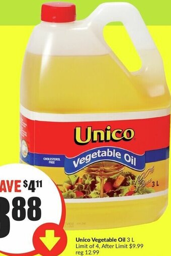 FreshCo Unico Vegetable Oil 3 L offer