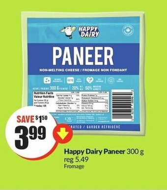 FreshCo Happy Dairy Paneer 300 g offer