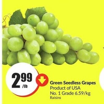 FreshCo Green Seedless Grapes offer