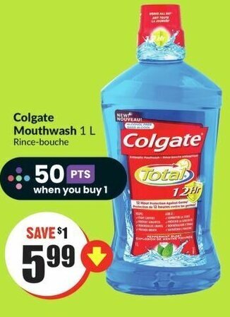 FreshCo Colgate Mouthwash 1 L offer