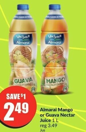 FreshCo Almarai Mango or Guava Nectar Juice 1 L offer