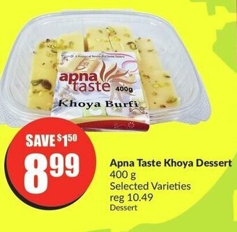 FreshCo Apna Taste Khoya Dessert 400g offer