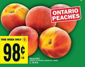 Food Basics Peaches offer