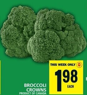 Food Basics BROCCOLI CROWNS offer