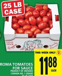 Food Basics ROMA TOMATOES FOR SAUCE offer