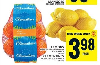 Food Basics LEMONS , CLEMENTINES offer