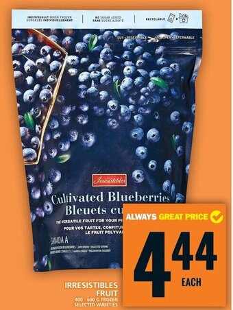 Food Basics IRRESISTIBLES FRUIT offer