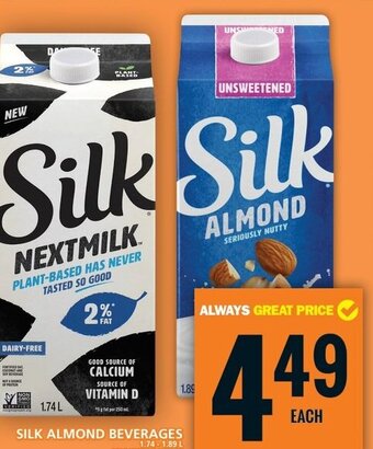 Food Basics SILK ALMOND BEVERAGES offer
