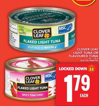 Food Basics CLOVER LEAF LIGHT TUNA OR FLAVOURED TUNA offer