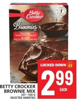 Food Basics BETTY CROCKER BROWNIE MIX offer