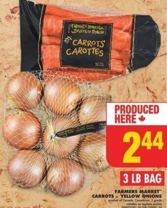 No Frills FARMERS MARKET CARROTS OR YELLOW ONIONS offer