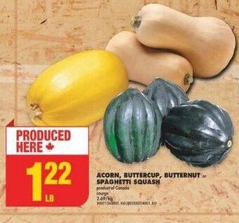 No Frills ACORN, BUTTERCUP, BUTTERNUT of SPAGHETTI SQUASH offer