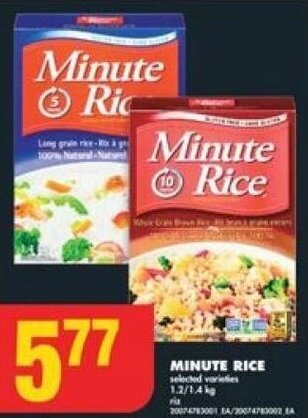 No Frills MINUTE RICE offer