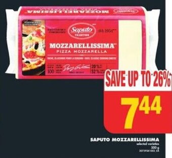 No Frills SAPUTO MOZZARELLISSIMA, 500 g offer