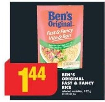 No Frills BEN'S ORIGINAL FAST & FANCY RICE, 132 g offer