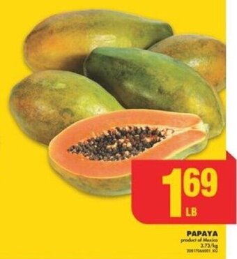 No Frills PAPAYA offer