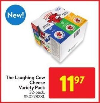 Walmart The Laughing Cow Cheese Variety Pack 32-pack offer