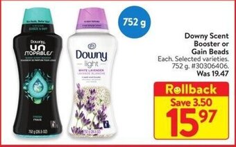 Walmart Downy Scent Booster or Gain Beads, 752 g offer