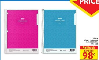 Walmart Hilroy Core+ Notebook offer
