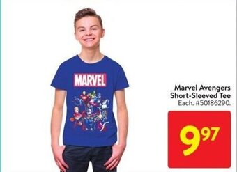 Walmart Marvel Avengers Short-Sleeved Tee Each offer